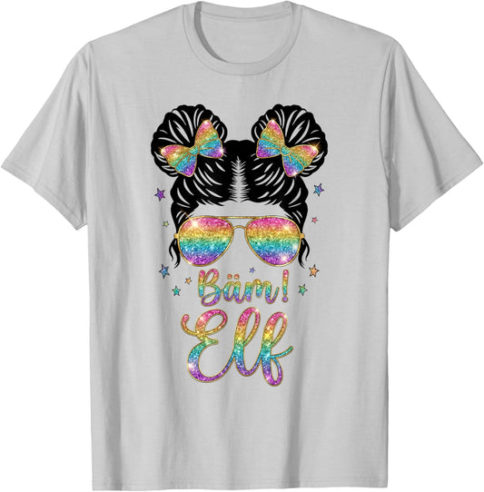11th Birthday Girl Messy Bun Bäm! 11 T-Shirt - T-Shirt | Ash