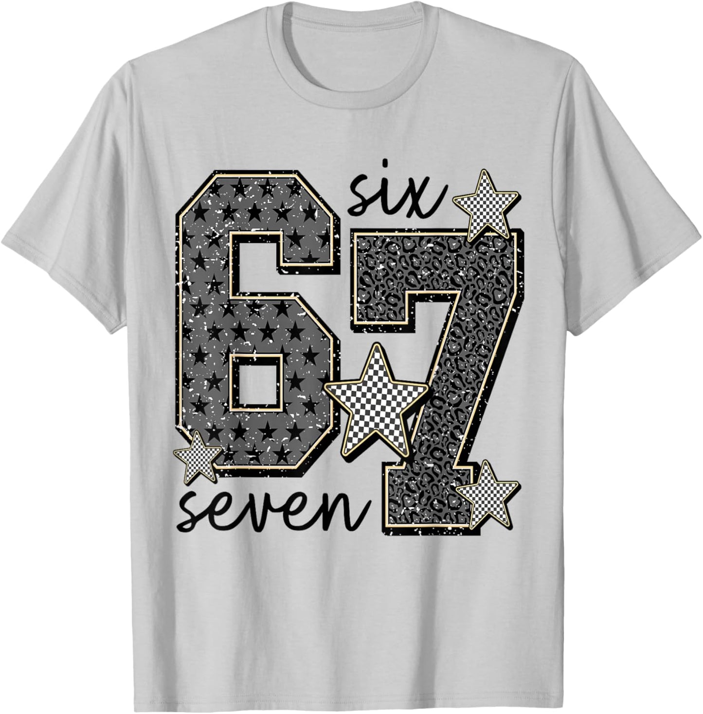 6 7 Trending Six Seven 67 Girls T-Shirt - T-Shirt | Ash