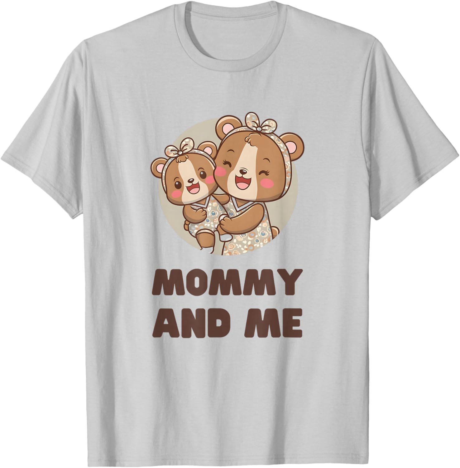 Girl MOTHER Mom Baby Bear Mommy & Me Matching Outfits Parent T-Shirt - T-Shirt | Ash