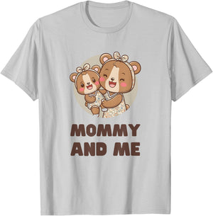 Girl MOTHER Mom Baby Bear Mommy & Me Matching Outfits Parent T-Shirt - T-Shirt | Ash