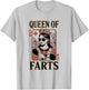Queen of Farts Funny Playing Card Adult Humour T-Shirt - T-Shirt | Ash