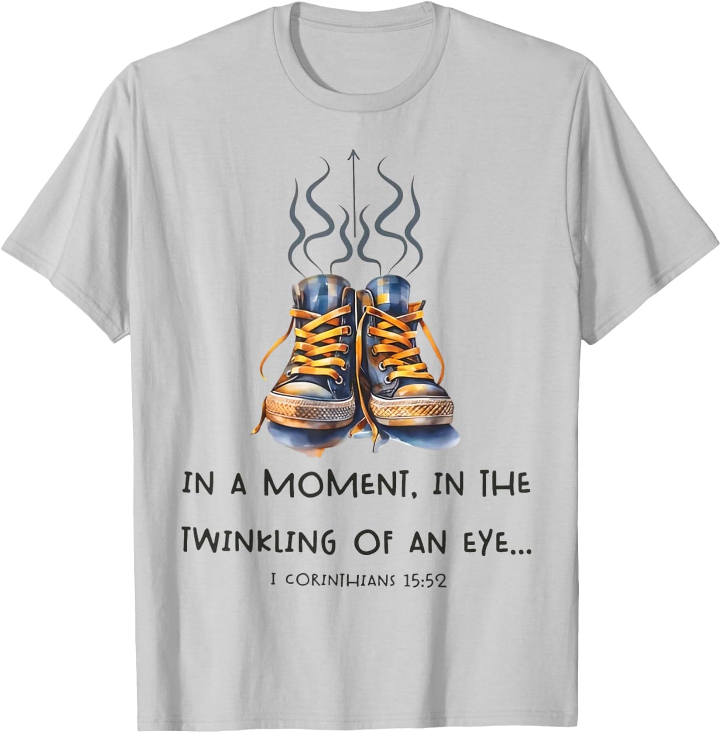 In a Moment, In the Twinkling of an Eye I Christian T-Shirt - T-Shirt | Ash