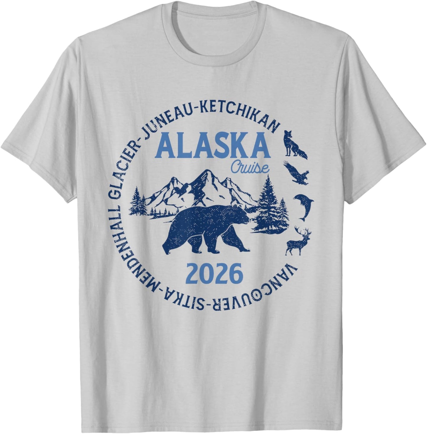 Family Friends Vacation Travel Matching T-Shirt - T-Shirt | Ash