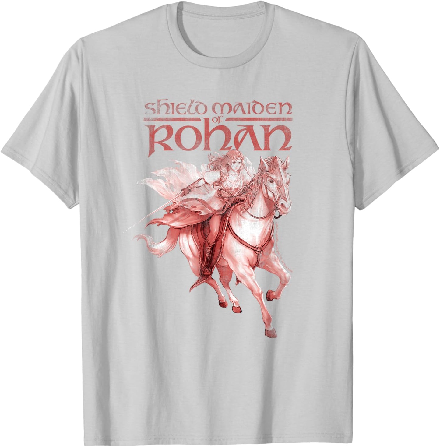 HERA SHIELDMAIDEN OF ROHAN Maiden Horse Run T-Shirt - T-Shirt | Ash