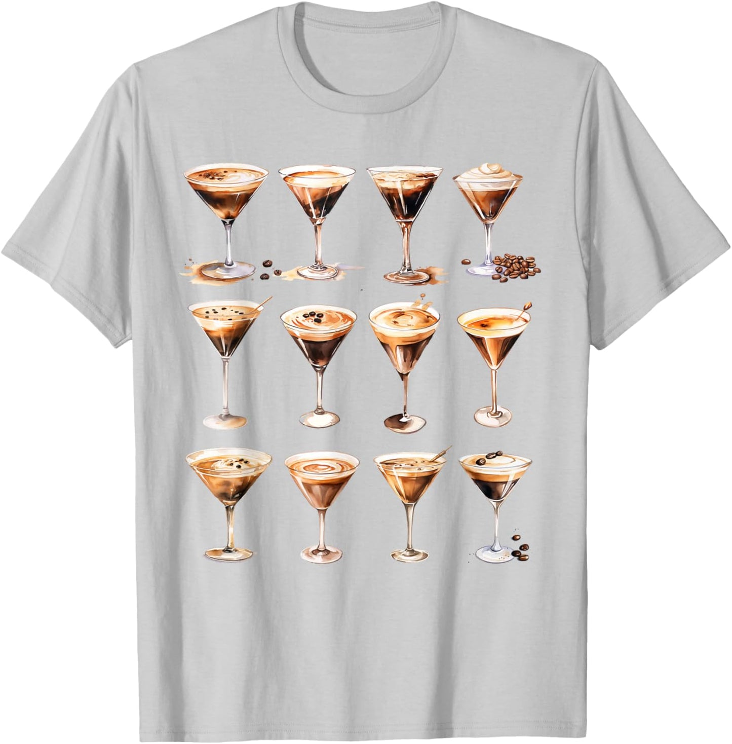 Espresso Martini Lover Tini Time Cocktail Espresso Martini T-Shirt - T-Shirt | Ash