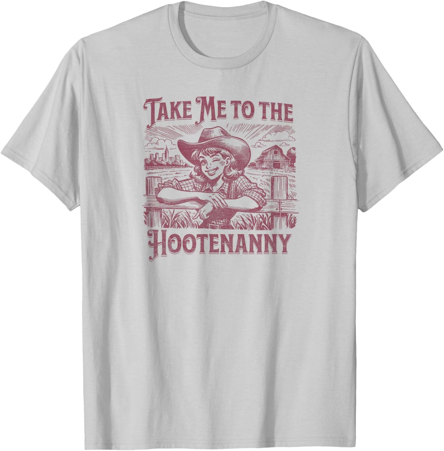 Take Me to the Hootenanny T-Shirt - T-Shirt | Ash