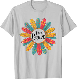 Brave I Am Brave Present T-Shirt - T-Shirt | Ash