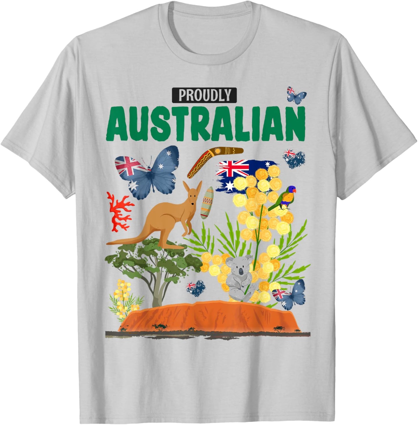 Australian Flag Outfit Idea For Kids & Australia Costume T-Shirt - T-Shirt | Ash