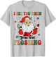 Dental Christmas I See You When You Are Flossing Dentist T-Shirt - T-Shirt | Ash