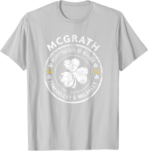 McGrath Irish Family Name T-Shirt - T-Shirt | Ash