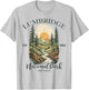 Lumbridge Nature Park Mountain River Retro T-Shirt - T-Shirt | Ash