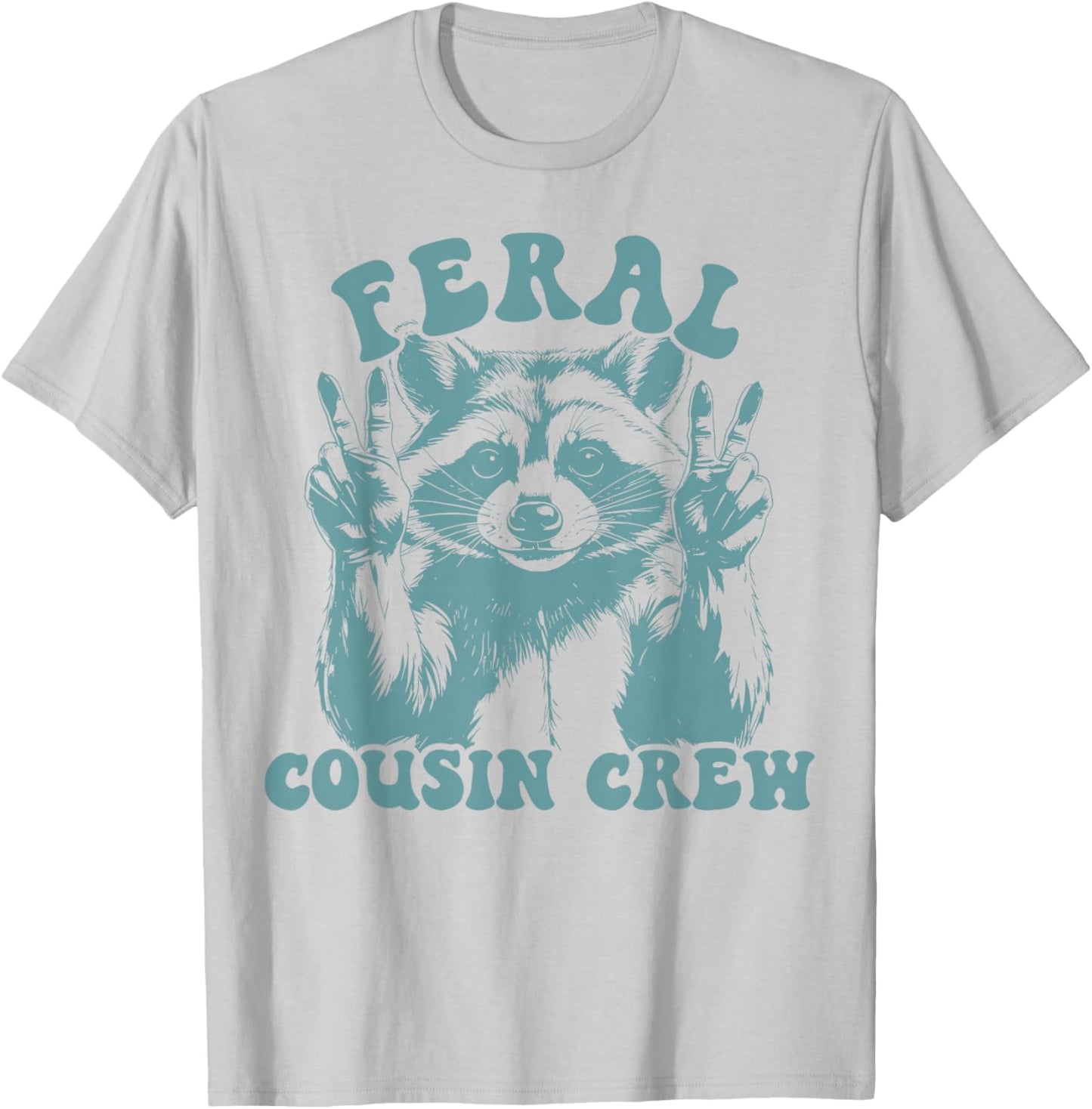 Retro Feral Cousin Crew Family Reunion Summer Vacation T-Shirt - T-Shirt | Ash