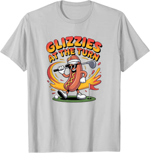 Glizzy at The Turn Golf Design T-Shirt - T-Shirt | Ash