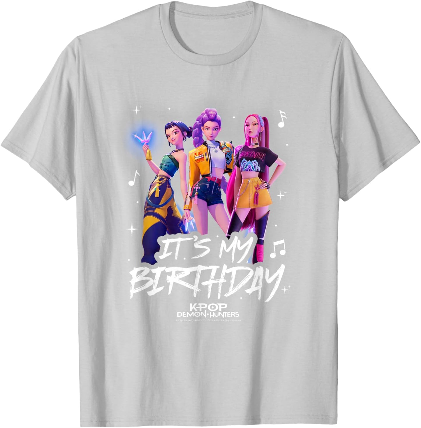 Kpop Demon Hunters My Birthday Officially Licensed T-Shirt - T-Shirt | Ash