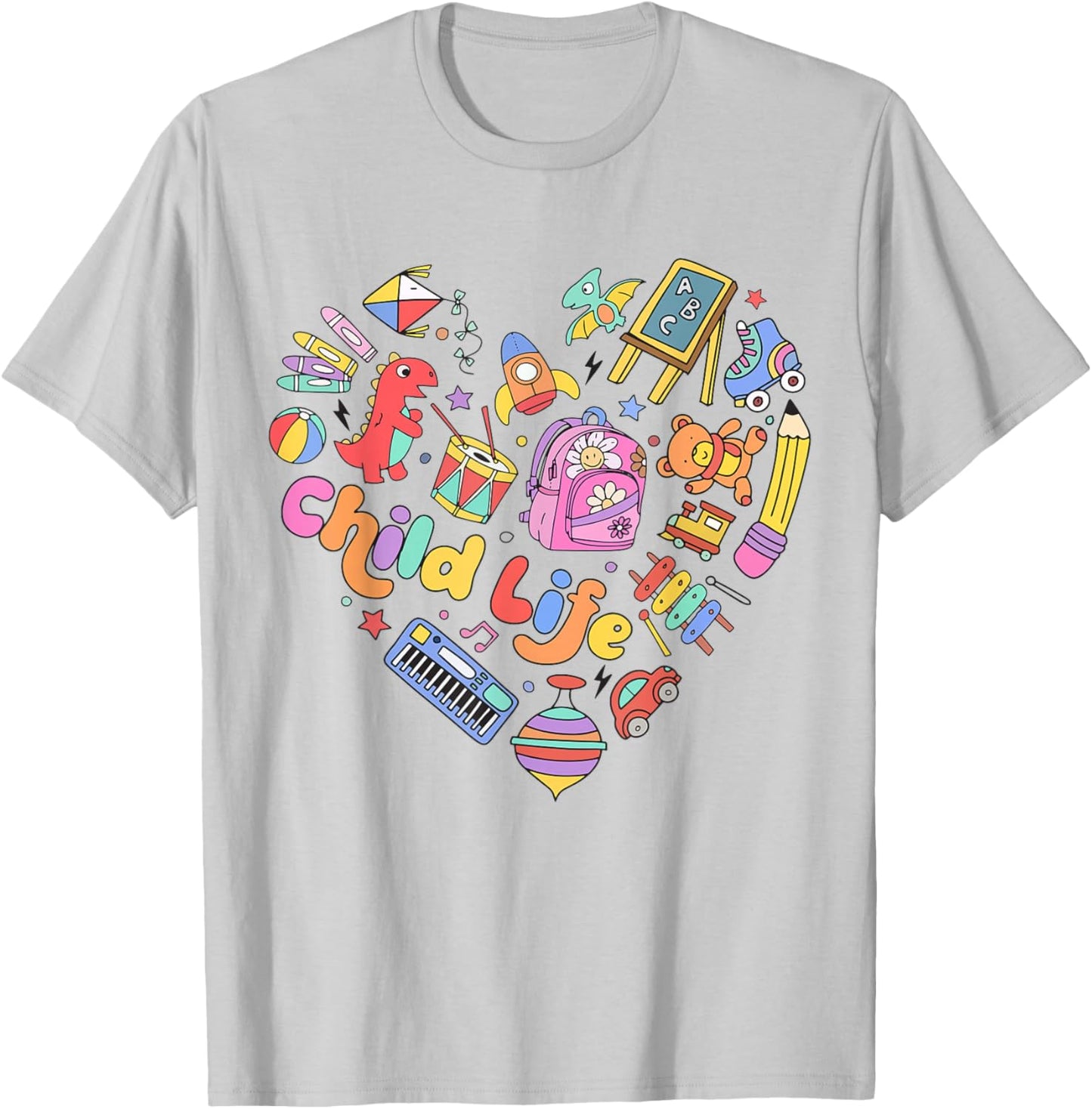 Retro Child Life Specialist Play Therapy Child life Intern T-Shirt - T-Shirt | Ash