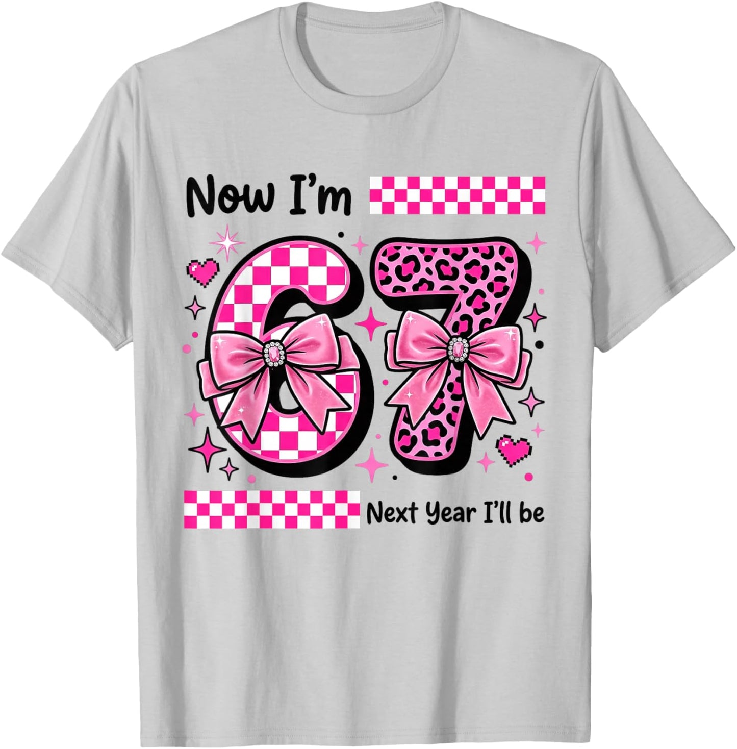 6th Birthday Girl Now Im 6 Next Year Ill Be 7 T-Shirt - T-Shirt | Ash