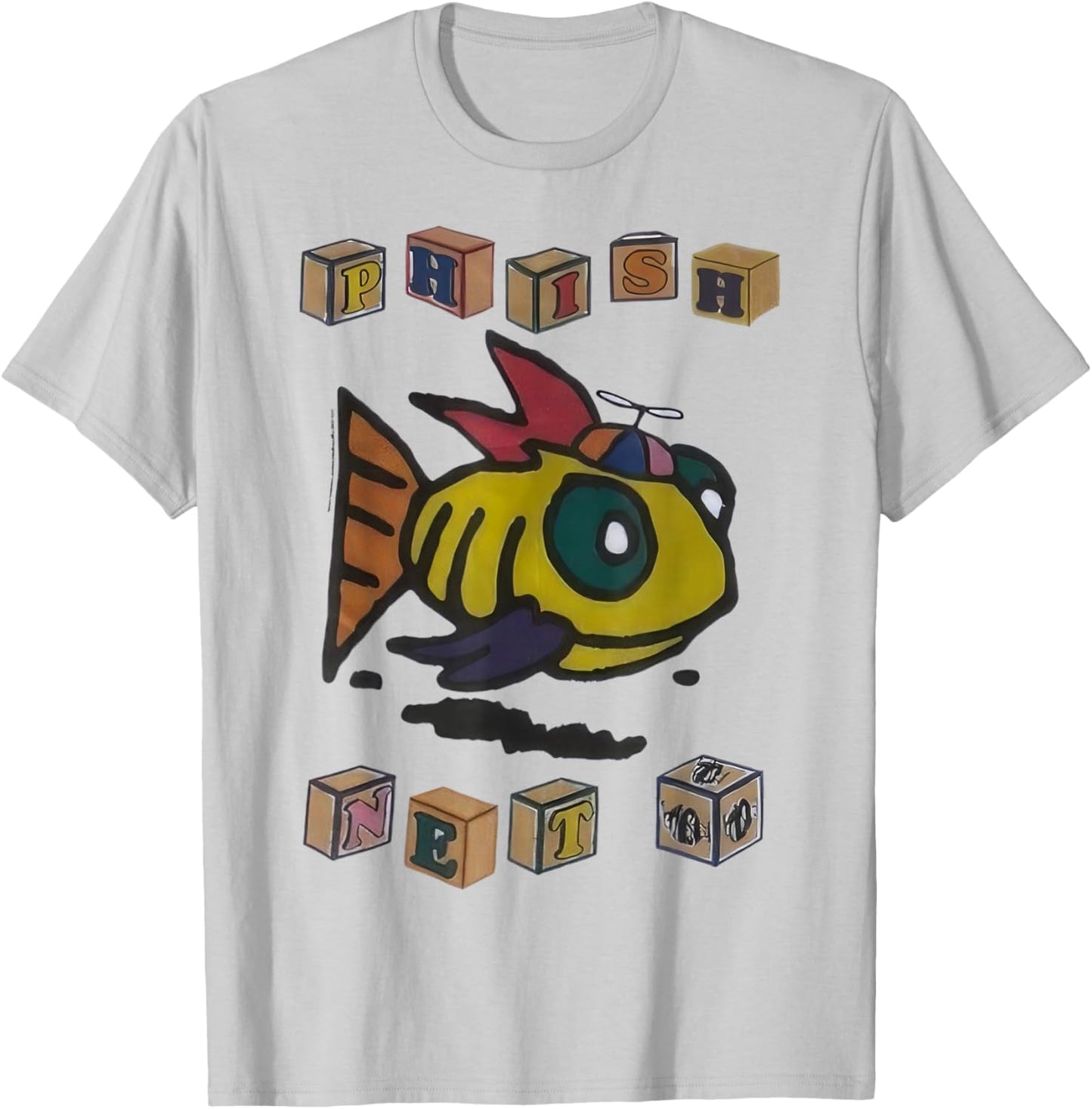 Rare Vintage Phish Fall Tour Phish Net Rock Band T-Shirt - T-Shirt | Ash