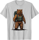 Grizzly Backpacker Mountain Forest Wildlife Camping Hiking T-Shirt - T-Shirt | Ash