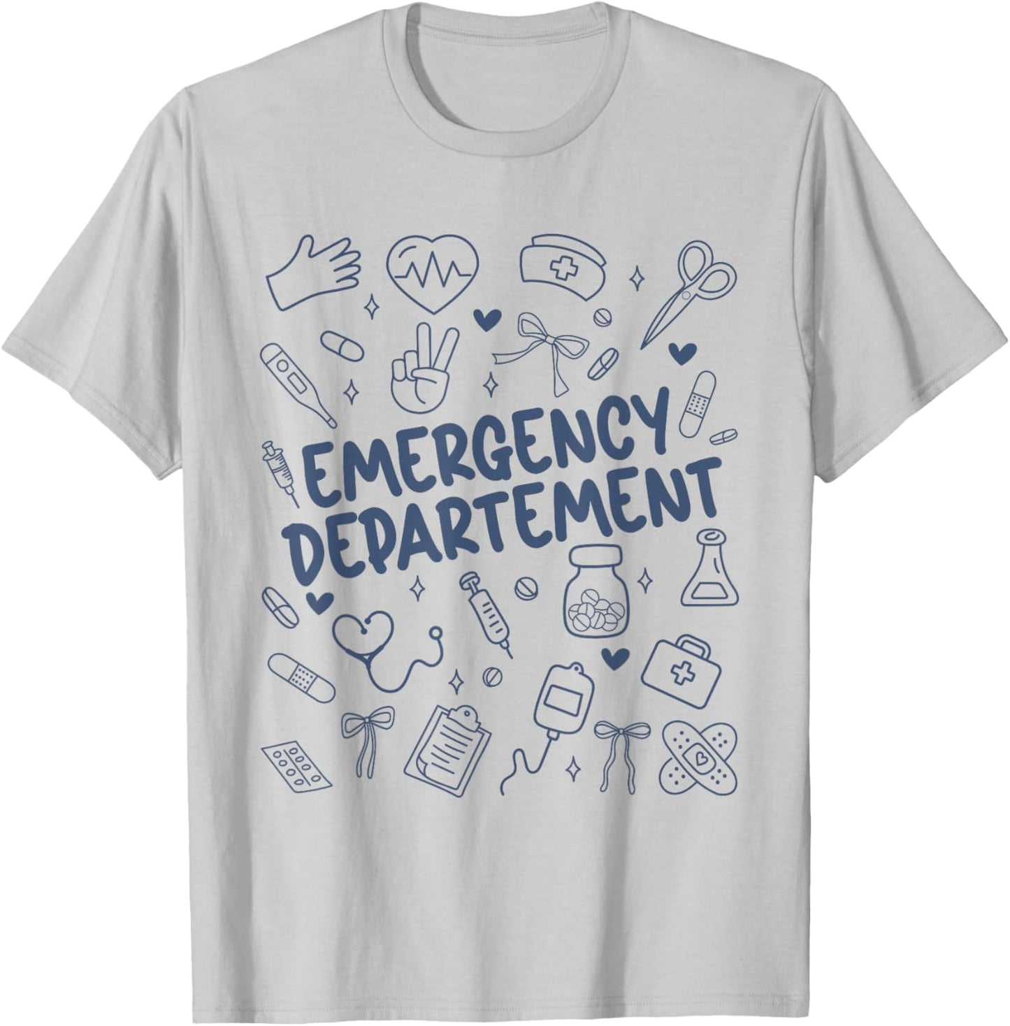 Emergency Department Emergency Room Healthcare ER Nurse T-Shirt - T-Shirt | Ash
