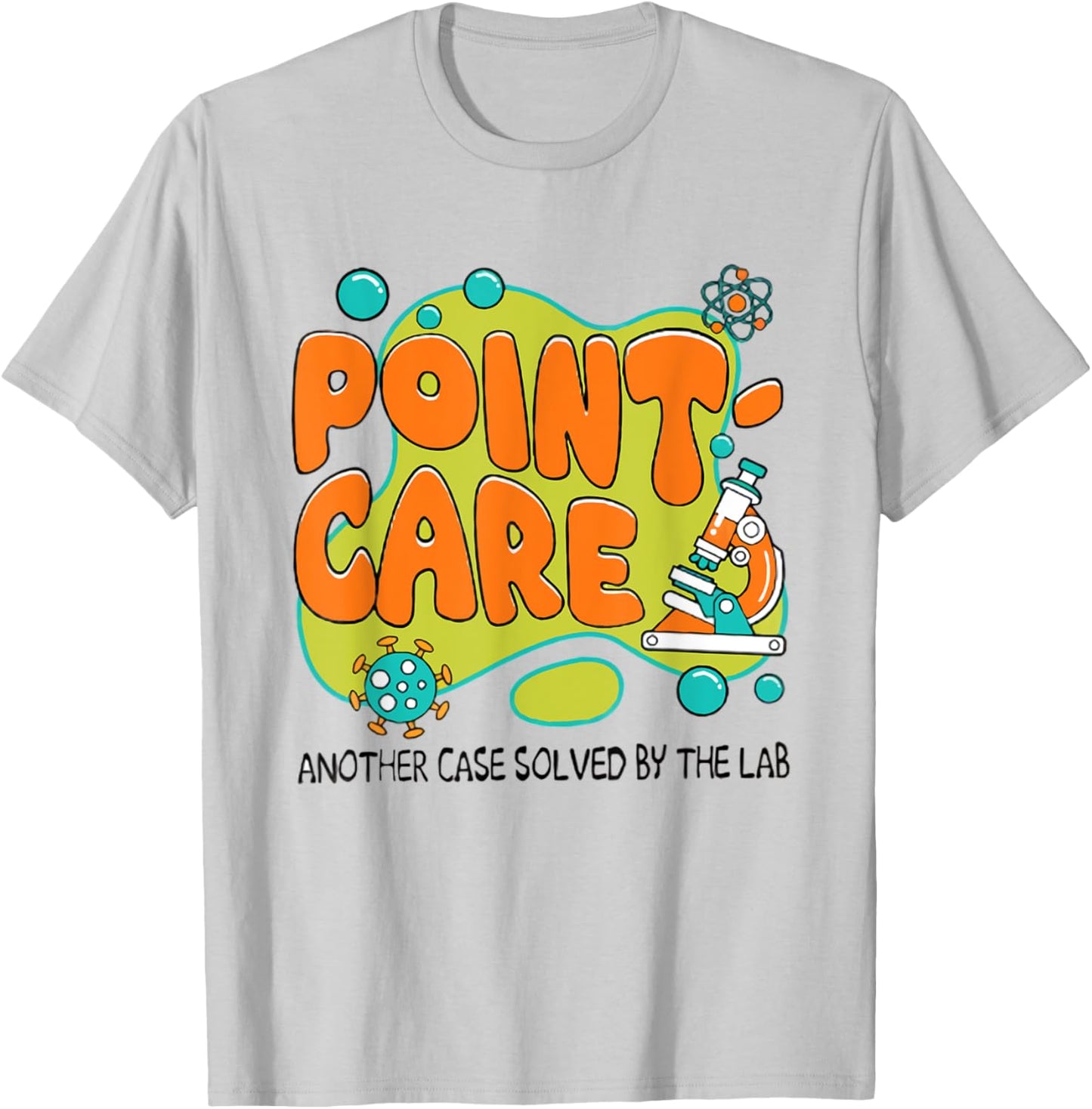 Point Care Lab Week 2025 Mystery Machine of Diagnostics T-Shirt - T-Shirt | Ash