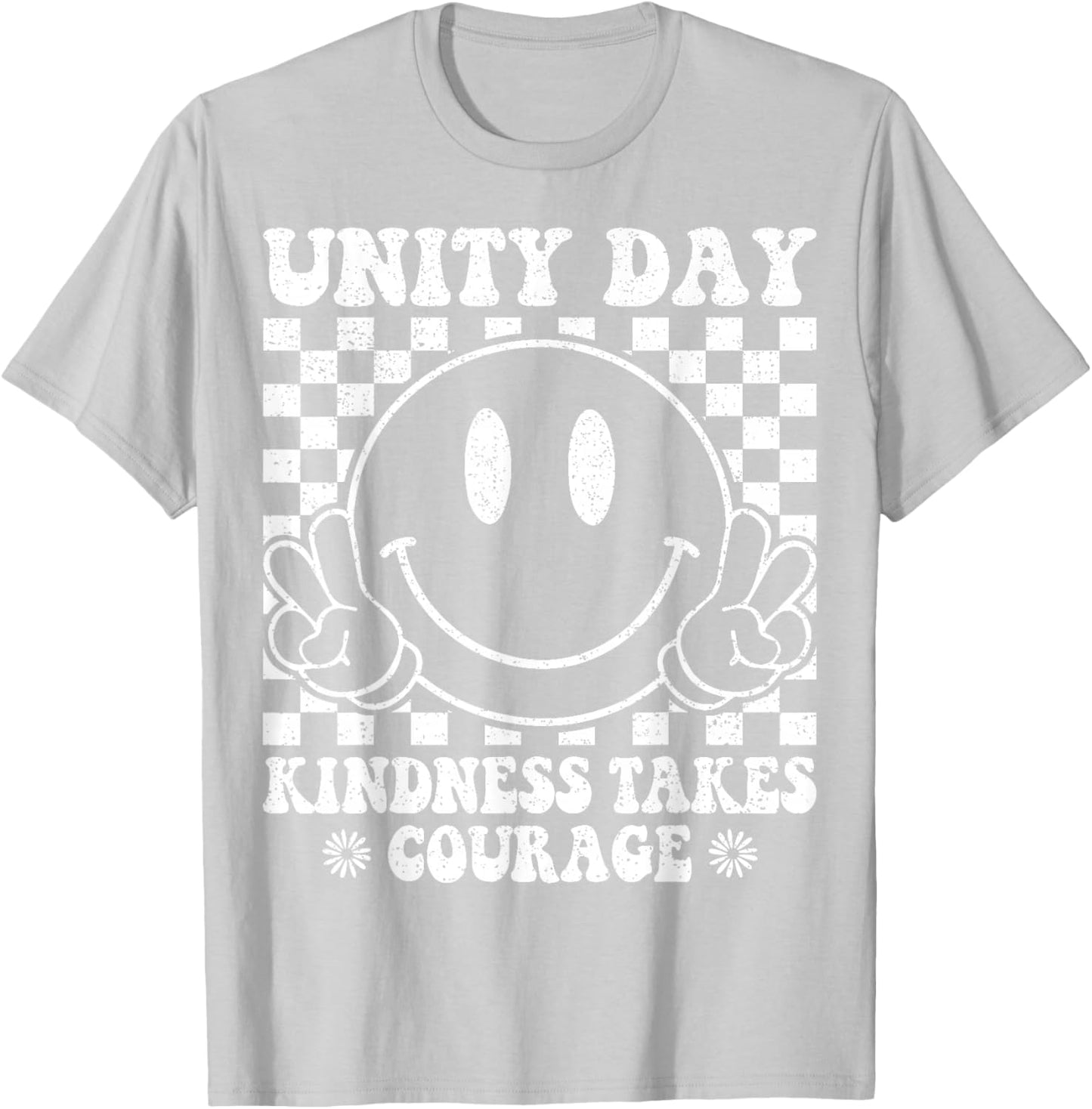 Orange Unity Day Anti Bullying Kindness Takes Courage T-Shirt - T-Shirt | Ash