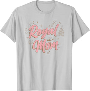 Disney Princess Mother's Day Royal Mom Distressed T-Shirt - T-Shirt | Ash