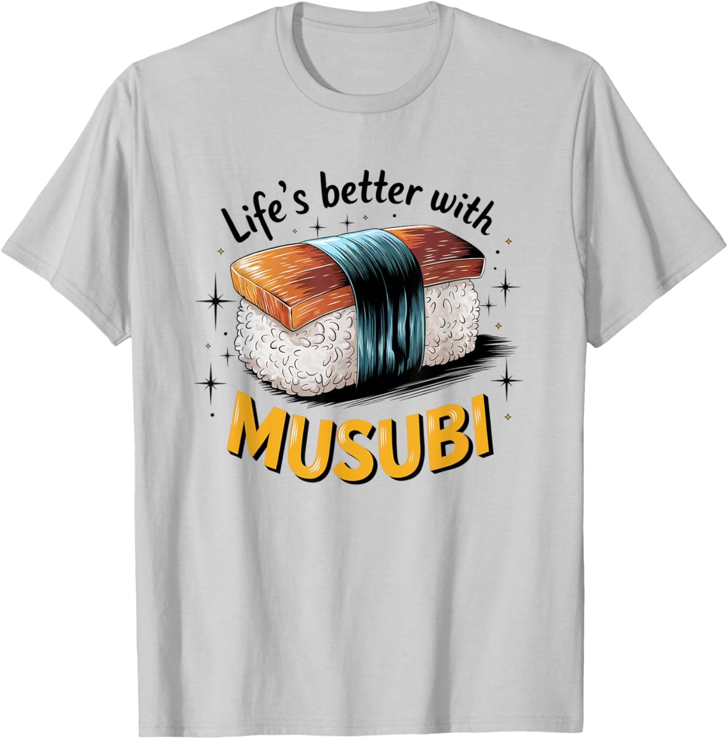 Musubi – Hawaiian Snack Lover’s Design T-Shirt - T-Shirt | Ash