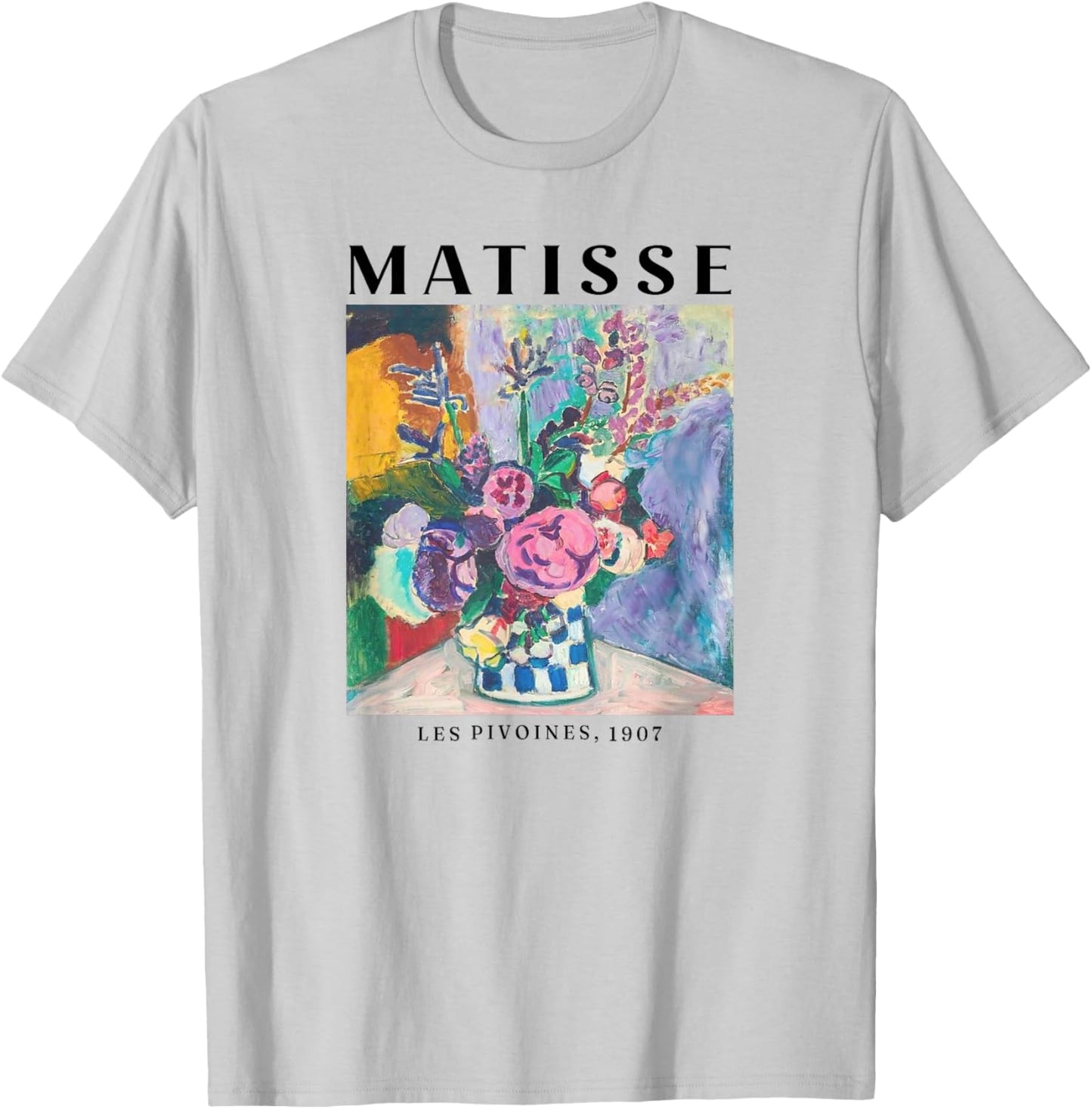 Matisse Les Pivoines 1907 Flower T-Shirt - T-Shirt | Ash