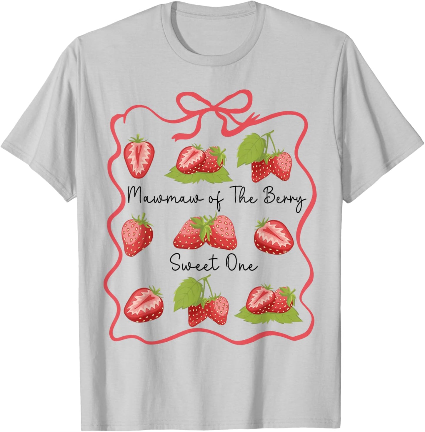 Mawmaw of The Berry Sweet One Birthday Family Matching T-Shirt - T-Shirt | Ash