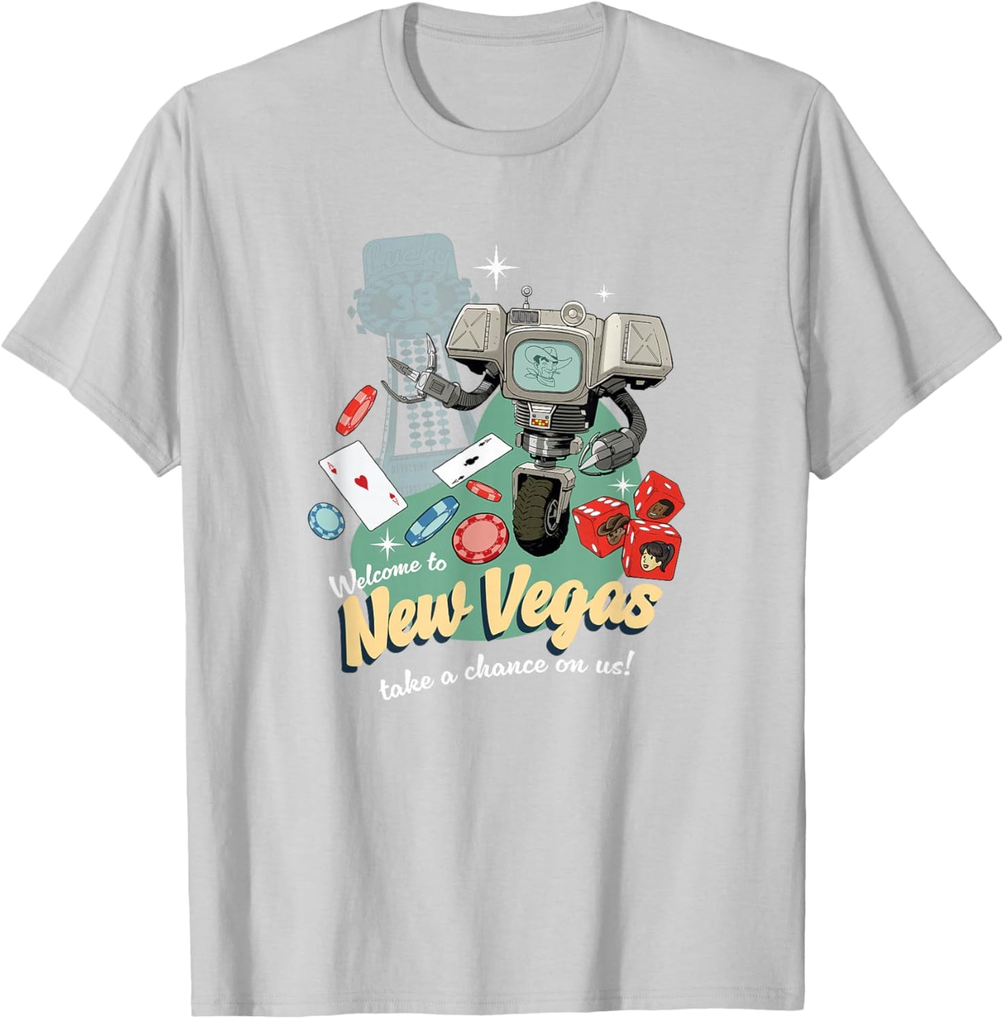 Fallout - Take A Chance T-Shirt - T-Shirt | Ash