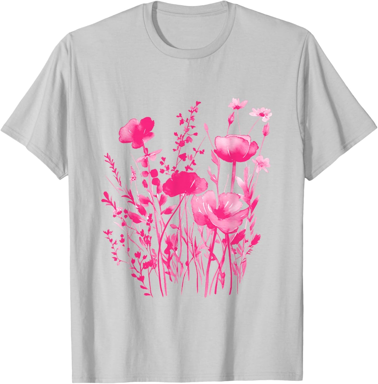 Pink Floral Shirt -Pink Flowers T-Shirt - T-Shirt | Ash