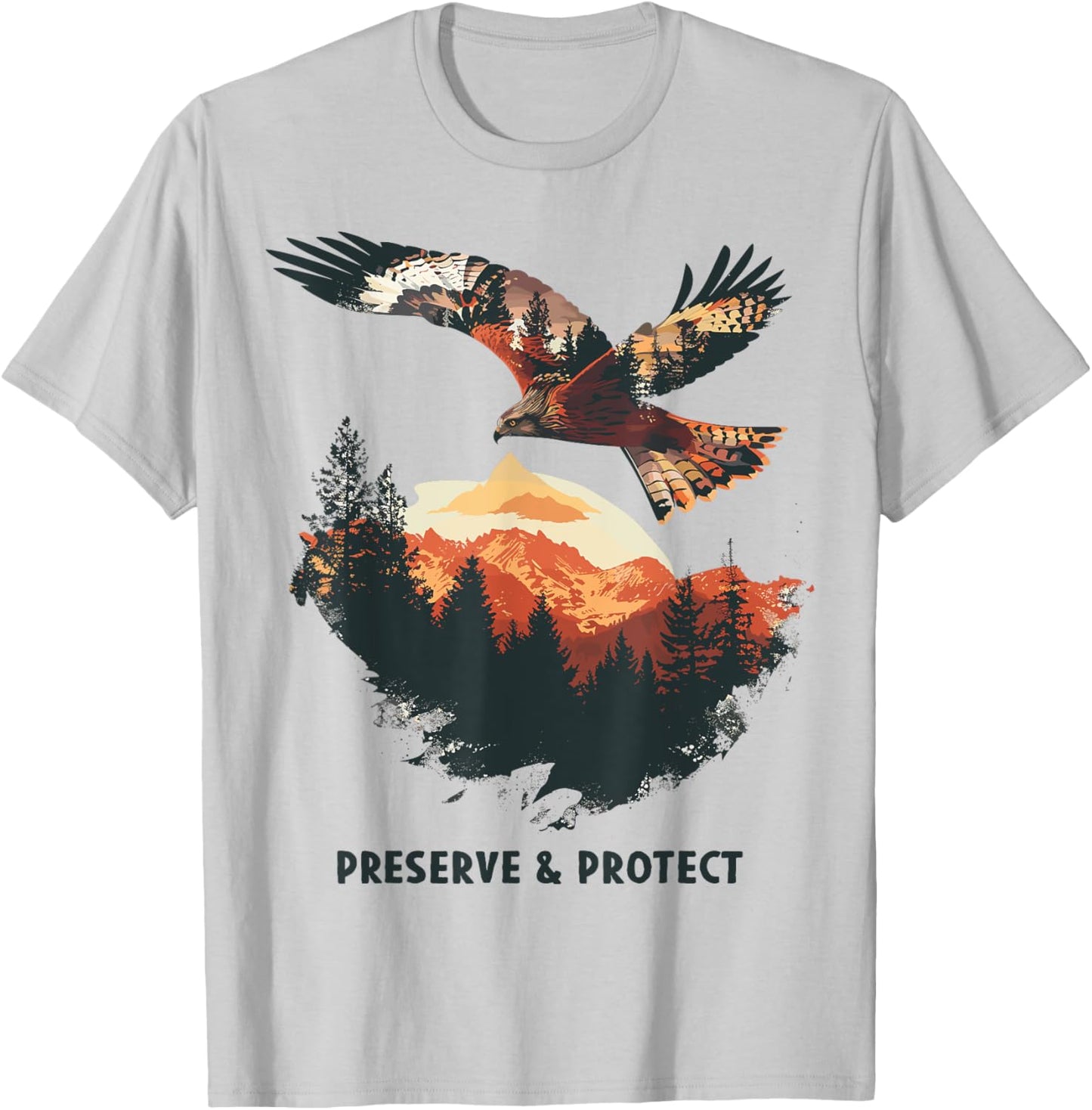 Roter Milan Habichte Greifvogel Raubvogel Vogel Rotmilan T-Shirt - T-Shirt | Ash