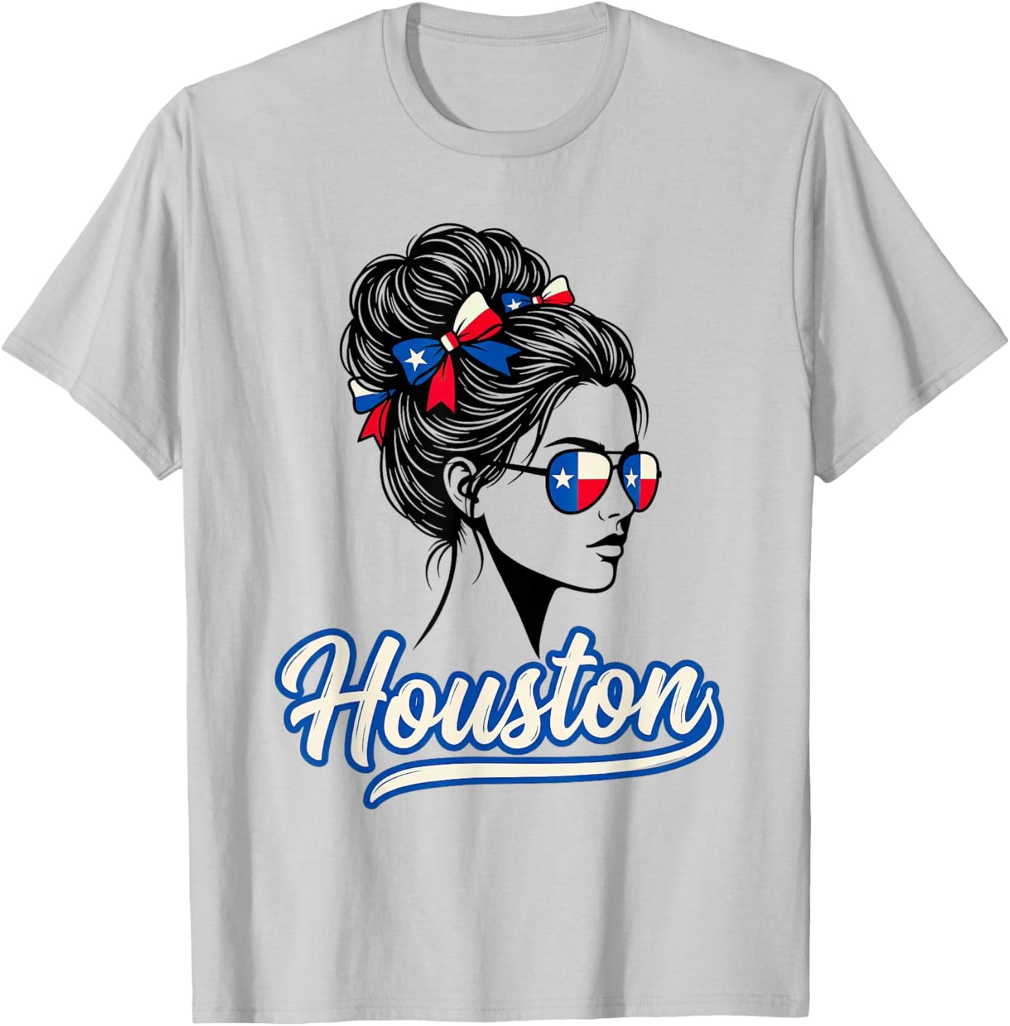 Houston Texas for Woman Texan for Girl Travel Souvenir T-Shirt - T-Shirt | Ash