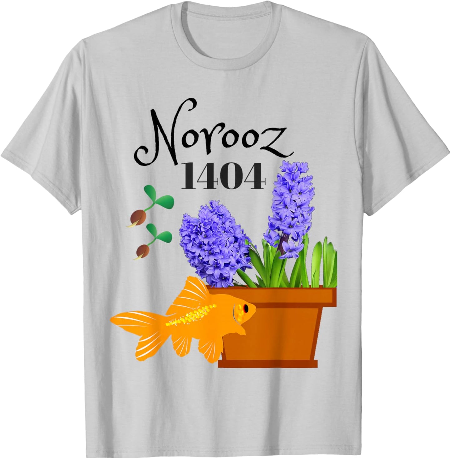 Norooz 1404 Persian New Year 2025 Iranian Culture Eid T-Shirt - T-Shirt | Ash