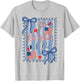 Red White and Due 4th of July Pregnancy Baby Reveal T-Shirt - T-Shirt | Ash
