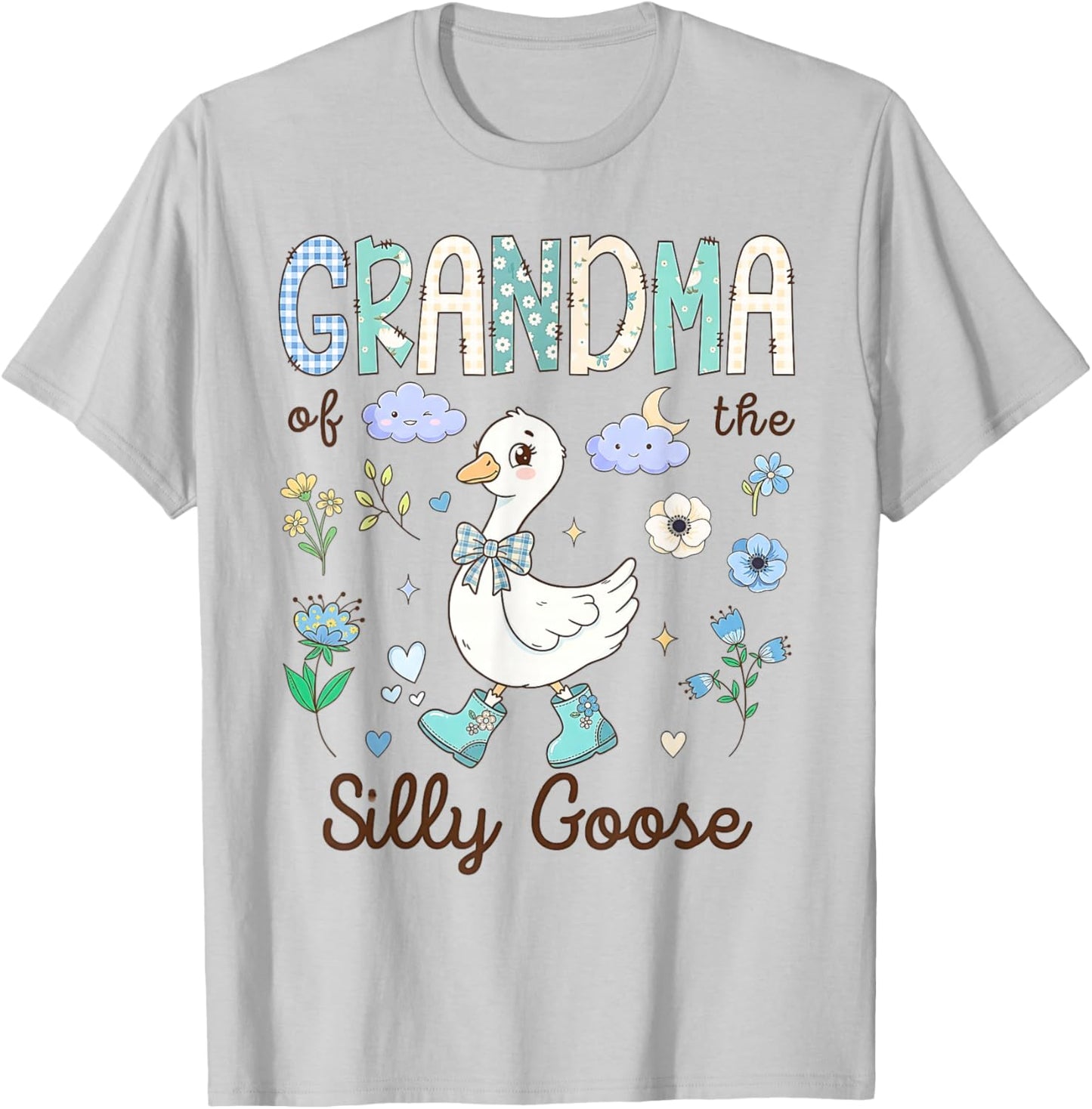Grandma of The Silly Goose 1st Birthday Party Toddler Girls T-Shirt - T-Shirt | Ash