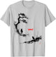 Samurai Zen Ink Art Japan Minimalism Raven Torii , White, S T-Shirt - T-Shirt | Ash