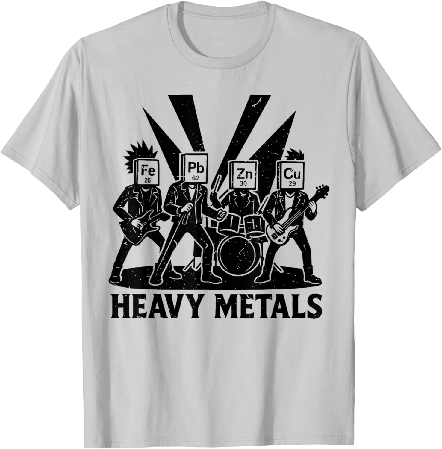 Funny Chemistry Heavy Metals Science Teacher Periodic Table T-Shirt - T-Shirt | Ash