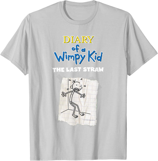Diary of a Wimpy Kid The Last Straw Cover T-Shirt - T-Shirt | Ash