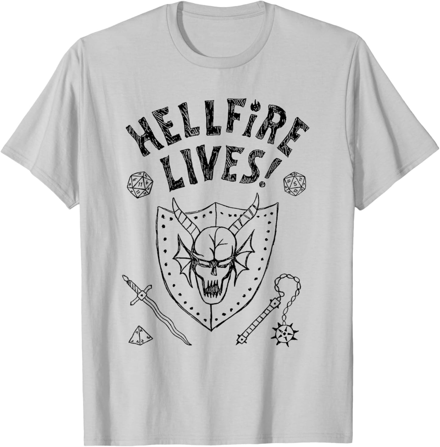 Stranger Things Hellfire Lives! T-Shirt - T-Shirt | Ash