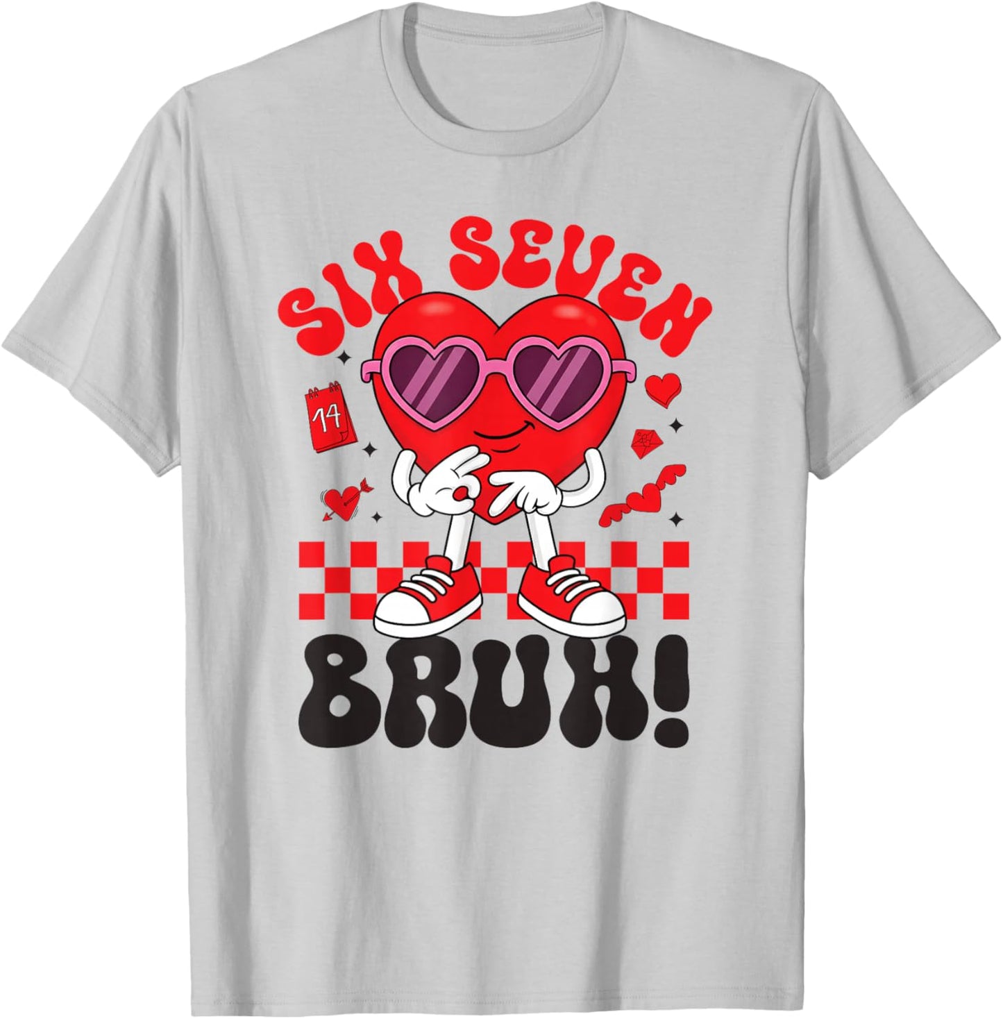 67 Six Seven 6-7 Sweet Italian Brainrot Kids Meme Shirt T-Shirt - T-Shirt | Ash