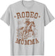 Rodeo Momma Western Cowboy Family Matching Mother's Day T-Shirt - T-Shirt | Ash