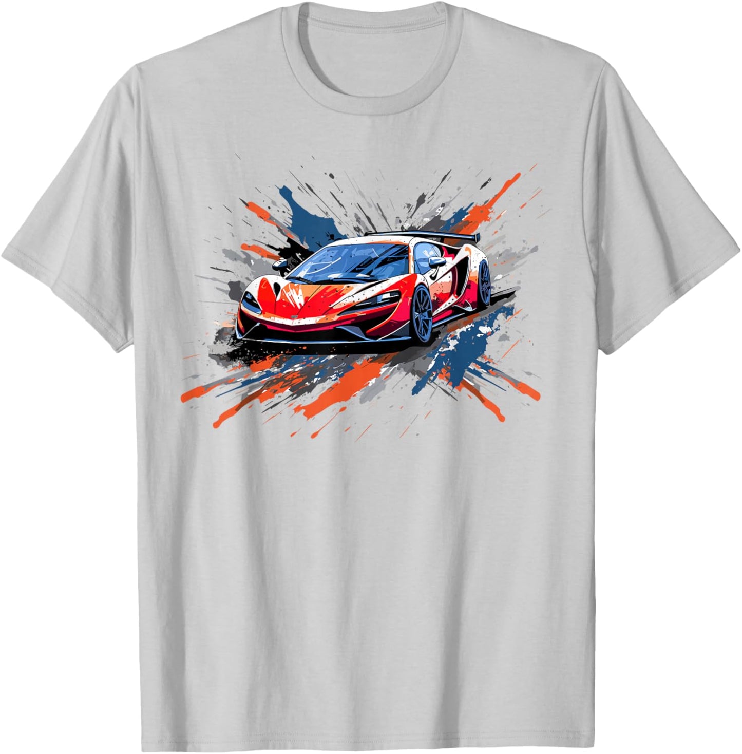 Supercar Sports Car Exotic Concept Art Hypercar Boys Graphic T-Shirt - T-Shirt | Ash