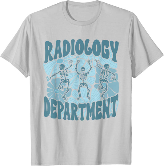 Radiology Department RAD Tech Flower Xray School Student T-Shirt - T-Shirt | Ash