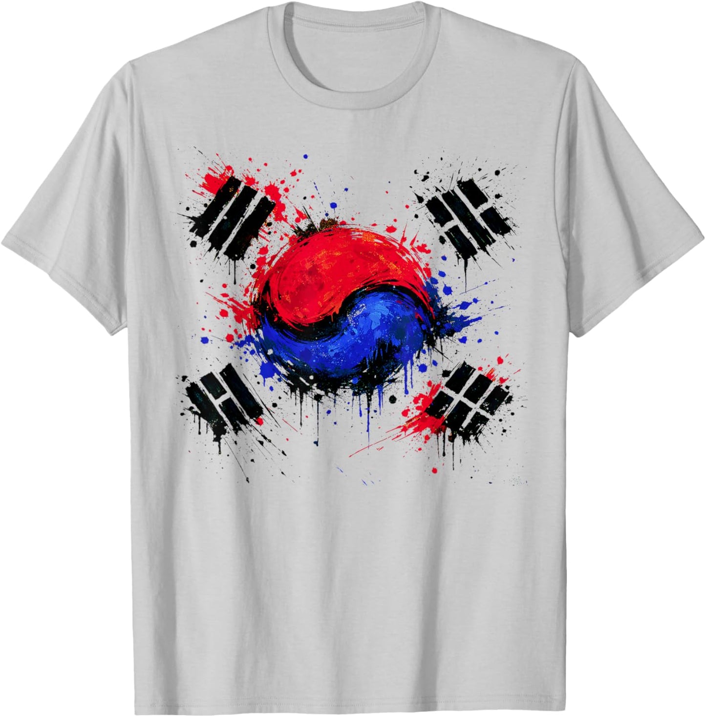 South Korea Flag, Korean Republic, Men, Women & Kids Korea T-Shirt - T-Shirt | Ash