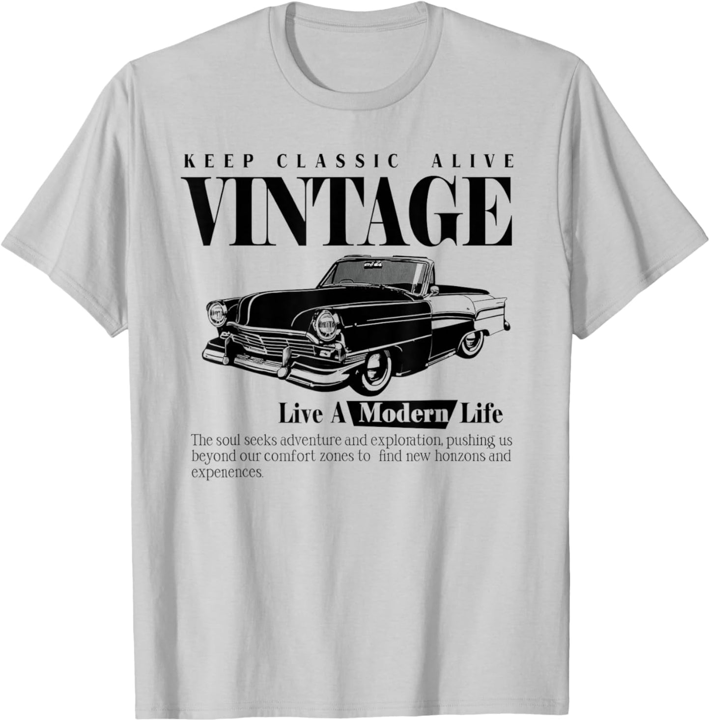 Keep Classic Alive Vintage Y2k T-Shirt - T-Shirt | Ash