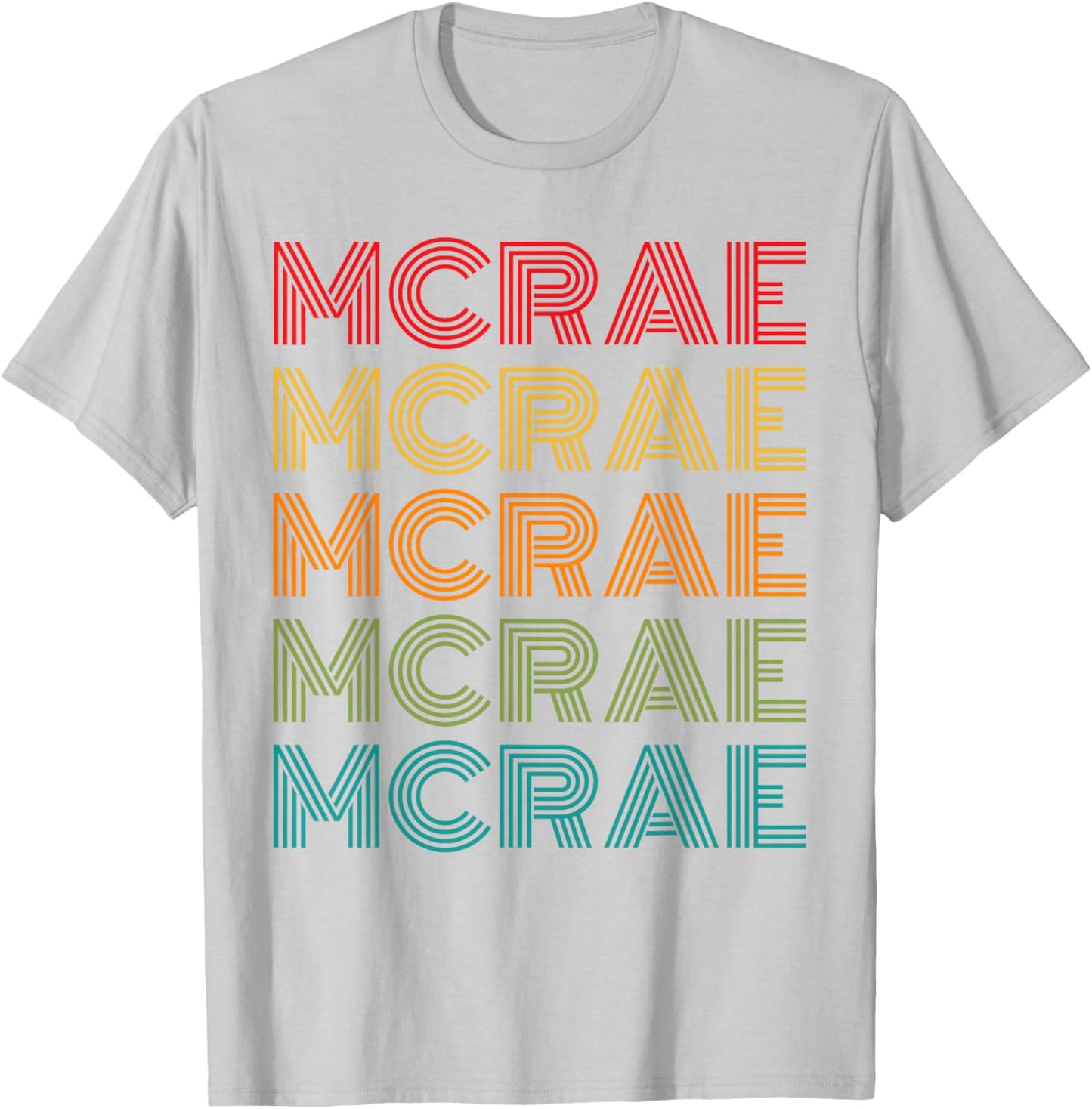 Retro McRae Lover Name Design Apparel Women Kids T-Shirt - T-Shirt | Ash