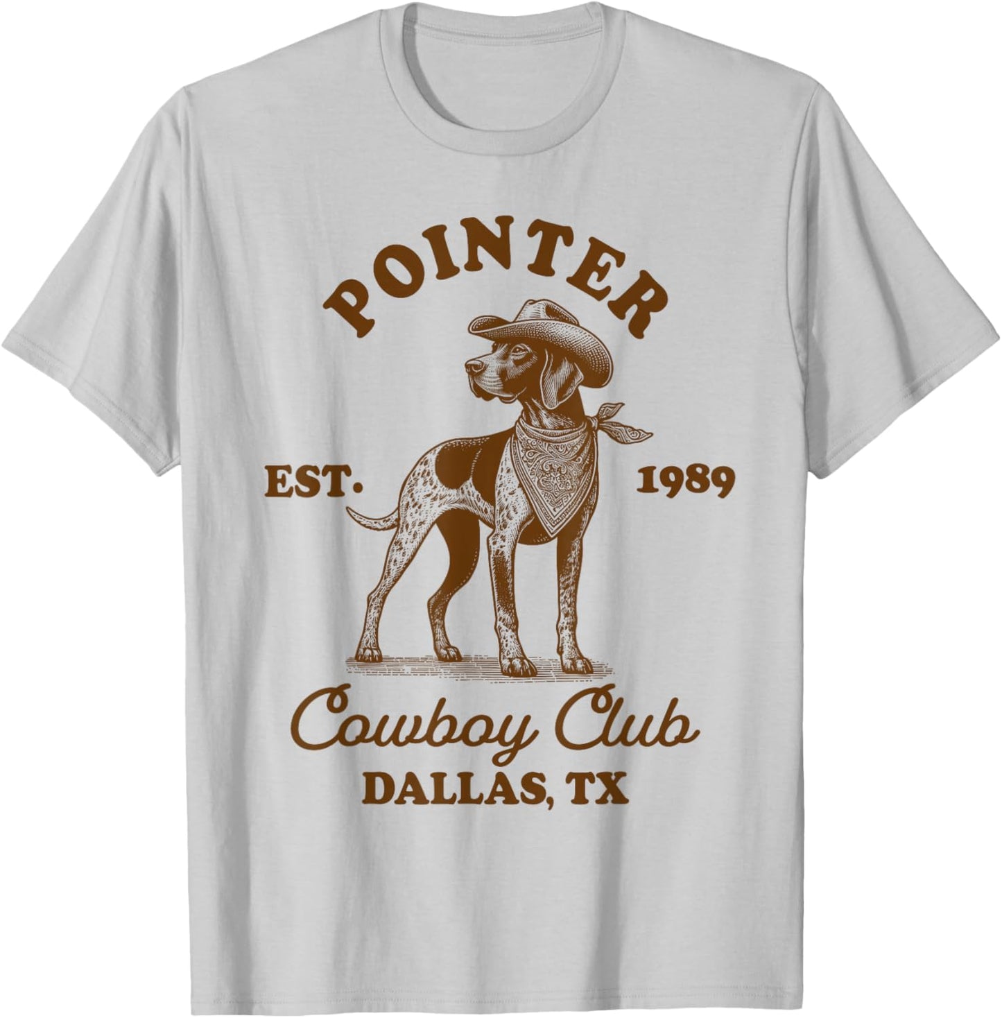 German Shorthaired Pointer Mom Howdy Pointer Cowboys Club T-Shirt - T-Shirt | Ash