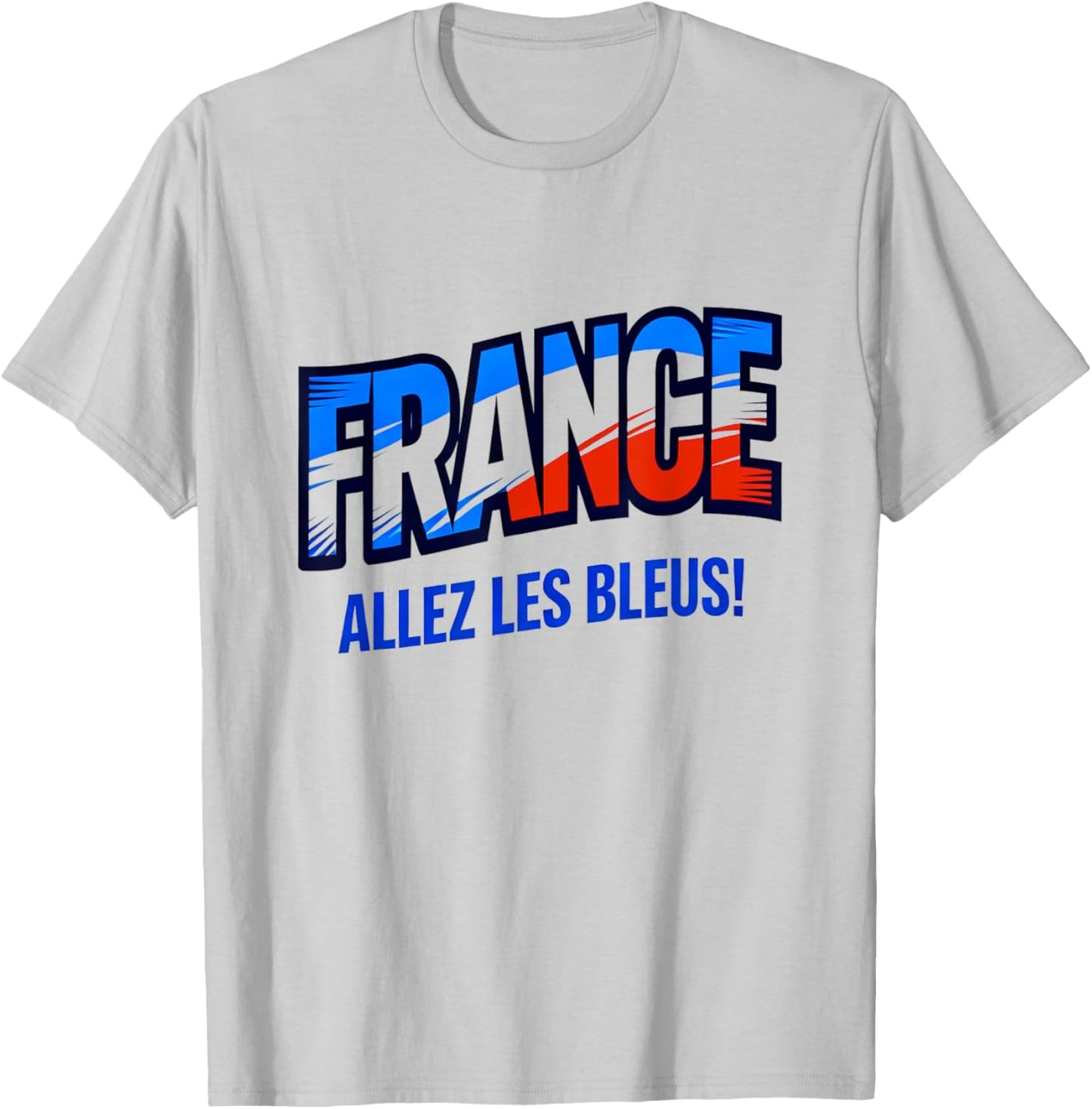 Soccer Fan Shirt 2026 France Allez Les Bleus T-Shirt - T-Shirt | Ash