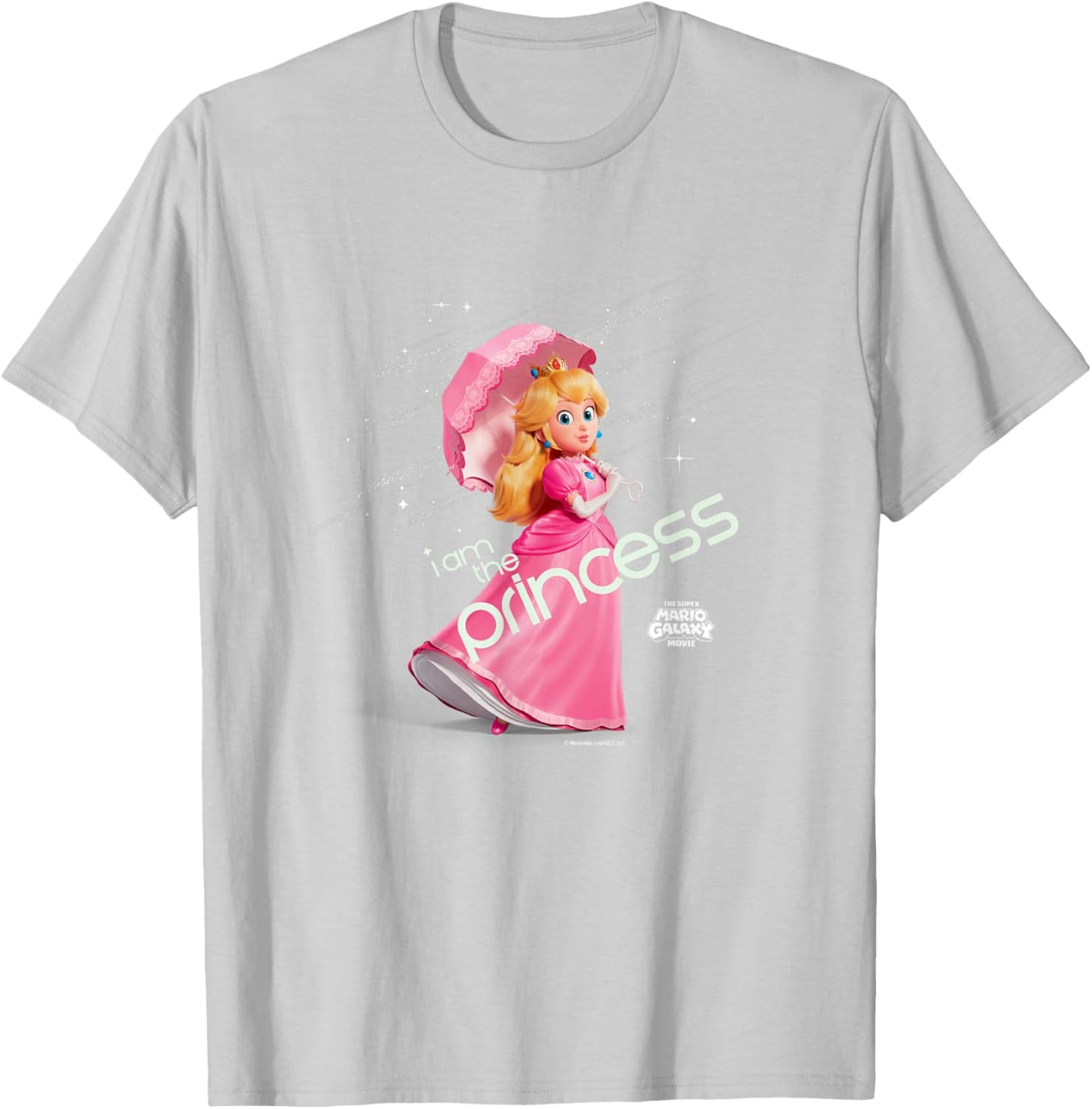 The Super Mario Galaxy Movie Princess Peach Elegance T-Shirt - T-Shirt | Ash